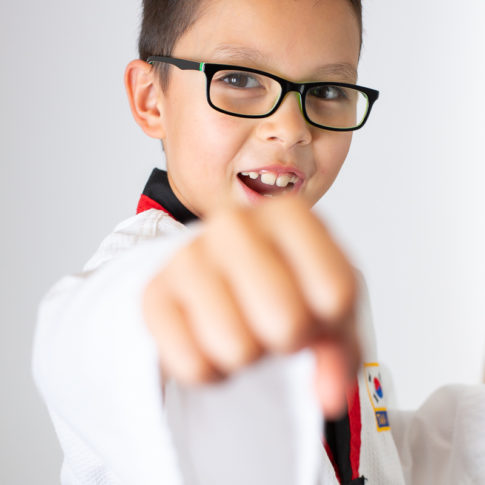 Boy in Karate Outift